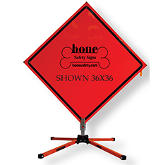 Bone Diamond Grade Roll Up Sign